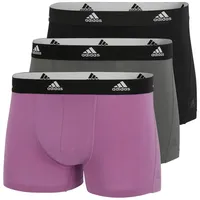 Adidas Retro Short / Pant Herren - 3er Pack Active Flex Cotton violett|grau|orchideenpink L