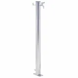 vidaXL Wassersäule 80 cm Edelstahl silber