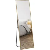 ComfortXL Standspiegel, Gold, Glas, 50x160x4 cm, Spiegel, Standspiegel