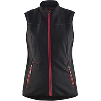 Blåkläder Blaklader 385125169956S Damen Softshell Weste, Schwarz/Rot, Größe S