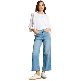 Tom Tailor Damen TTNELMA CULOTTE Jeans, blau, Uni, Gr. 27/28