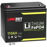 LANGZEIT Batterien LiFePO4 110Ah 12V Batterie