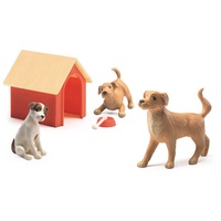 Djeco Spielfiguren-Set Hunde in bunt