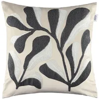 Schöner Wohnen Kissenbezug Plant 45 x cm Polyester Grau
