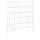 vidaXL Zaun-Set 55 x 50 cm Silber/Stahl