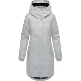Ragwear Wintermantel "Jannisa Coat", Damen, Gr. L (40), grau (ash), Obermaterial: 100% Polyester, Innenfutter: 100% Polyester, Wattierung: 100% Polyester, tailliert ca.