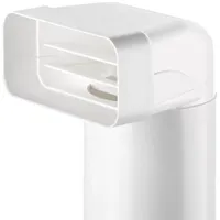 Naber MF-UR Umlenkstück 90° mit Rundrohr Verbindungselement, weiß, l 500 mm