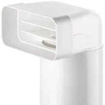 Naber MF-UR Umlenkstück 90° mit Rundrohr Verbindungselement, weiß, l 500 mm