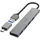 Hama USB-Hub 4 Ports grau