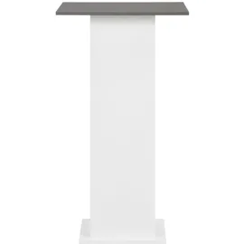 vidaXL Bartisch 60 x 60 x 110 cm Weiß/Anthrazitgrau