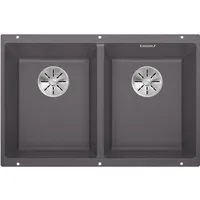 Blanco Subline 350/350-U felsgrau + Handbetätigung + InFino