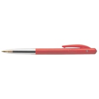 BIC Kugelschreiber M10, (1-tlg), mit transparentem Schaft rot