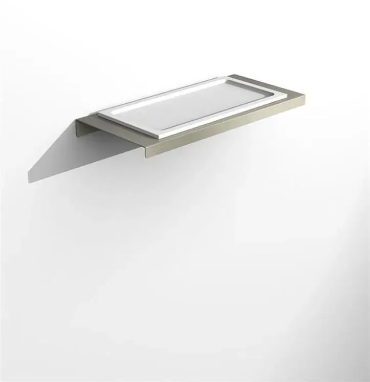 Glassdesign Aria Uno Ablage mit Einsatz VetroFreddo - Alt Messing