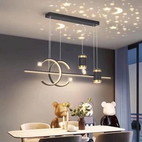 Esszimmerlampe LED Esstisch Lampe Moderne LED Pendelleuchte Dimmbar mit Fernbedienung Hängeleuchte Esszimmer Höhenverstellbar Kronleuchter für wohnzimmer Schlafzimmer Küche Büro (Schwarz, L100cm)