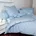 Modern Classic Gestreift Hellblau 135 x 200 cm 40 x 80 cm