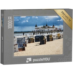 puzzleYOU Puzzle Puzzle 1000 Teile XXL „Seebrücke in Ahlbeck auf der Insel Usedom“, 1000 Puzzleteile, puzzleYOU-Kollektionen