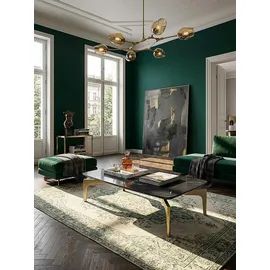 KADIMA DESIGN Kadima Schwarz Gold Marmor 120 x 60 x 31 cm
