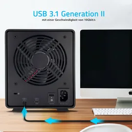 Fantec MB-X5U31H 5x 3,5 Gehäuse