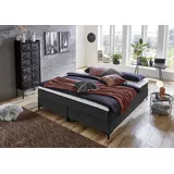 ATLANTIC home collection Boxspringbett »Romy«, ohne Kopfteil, frei im Raum stellbar grau