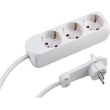 Meister Steckdosenleiste 3-fach - Extraflacher Stecker - 1,4 m Kabel - weiß - IP20 Innenbereich / Mehrfachsteckdose / Steckerleiste mit Flachstecker / 7430170