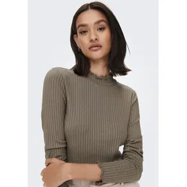Jdy Langarmbluse Fransiska Braun L