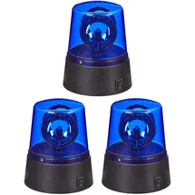 Relaxdays LED Blaulicht 3er Set Blau