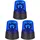 Relaxdays LED Blaulicht 3er Set Blau