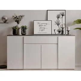 Finori Brest 178 x 92 x 0 cm weiß hochglanz / weiß