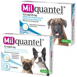 Milquantel Entwurmungstabletten für den Hund Klein/pup  2 tabletten