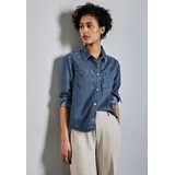 STREET ONE Jeansbluse, mit Druckknöpfen STREET ONE medium blue clean 34