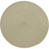 Noor LIVING Platzset »Platzmatte, Ø 38 cm«, (Set, 6 St.), aus geflochtenem Polypropylen, beige