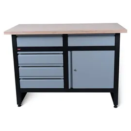 Stier Werkbank Basic, mit 5 Schubladen