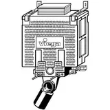 Viega Mono Unterputzspülkasten 460525 WC Vorwandblock, aus Kunststoff zitrogelb