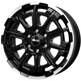 BROCK B45 7,5 x 18 5 x 160 ET50 Schwarz Poliert