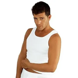 CLIPPER Exclusive Unterhemd, (3 St.), mit Komfortschnitt, hinten etwas länger - in Feinripp, Tanktop Clipper Exclusive weiß