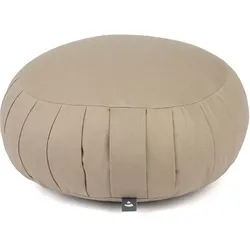 Meditationskissen ZAFU ECO | Füllung: Dinkel light taupe grau No Size