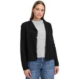 Cartoon Strickjacke mit Fransen Schwarz 34