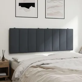vidaXL Kopfteil-Kissen "Hanko" Dunkelgrau 140 cm Samt