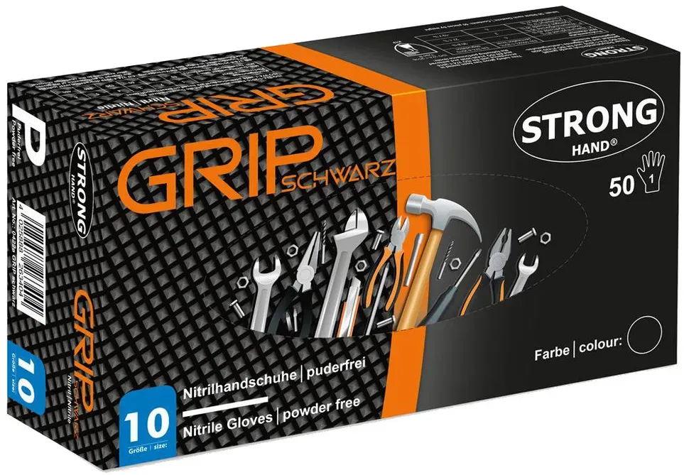 Einmalhandschuh Stronghand Grip Nitril 0422