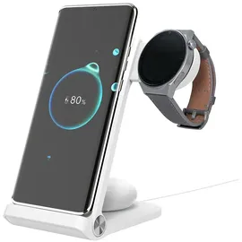 Nillkin PowerTrio 3v1 Bezdr átov á NabÃ­jeÄka pro Samsung Watch White (15 W), Wireless Charger, Weiss
