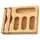Relaxdays Folienspender 43,5 cm Holz/Bambus bronze