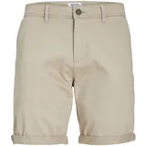 JACK & JONES Bowie Solid Chino Shorts Crockery M