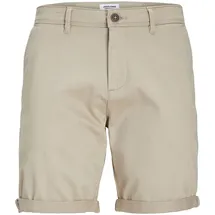 JACK & JONES Bowie Solid Chino Shorts Crockery M