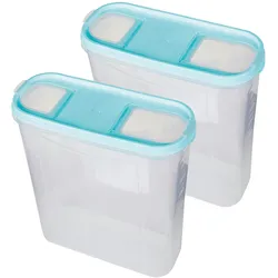 Bestlivings Frischhaltebox Schüttdose 4,5 Liter - 2er Pack ( 2 Stück ) Türkis
