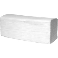 wellsamed Papierhandtücher Zellstoff 2-lagig ZZ-Falz hochweiß 25 x 23 cm Handtuchpapier Falthandtücher Papiertücher, 3200 Blatt