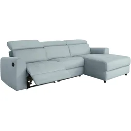 Home Affaire "Sentrano, L-Form", blau (eisblau), B:275cm H:82cm T:164cm, NaturLEDER/Kunstleder (Das Leder hat eine Dicke von 0, 9-1, 0 mm);Kunstleder;Webstoff (95% Polyester, 5% Nylon);Struktur fein (95% Polyester, 5% Nylon), Sofas, Ecksofa, 275 cm, man.