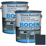 Wilckens Farben Bodenversiegelung, Flüssig-Kunststoff 2x 5 L Bodenbeschichtung Anthrazitgrau - RAL 7016 grau|schwarz