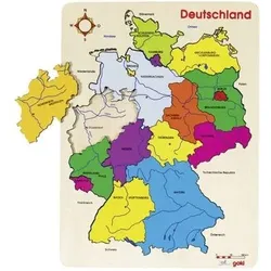 GOKI 57860 Einlegepuzzle Deutschland II