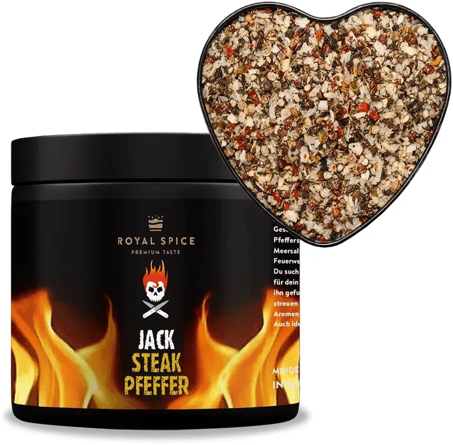 Royal Spice Jack Steakpfeffer Gewürzzubereitung, 270g Dose