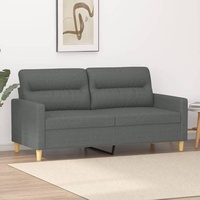 vidaXL 2-Sitzer-Sofa Dunkelgrau 140 cm Stoff